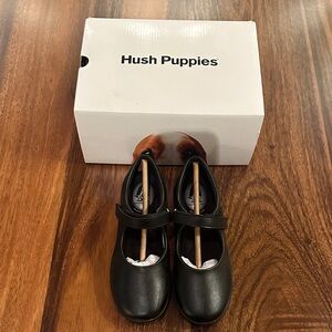 Hush Puppies Kids Black Dress Shoes